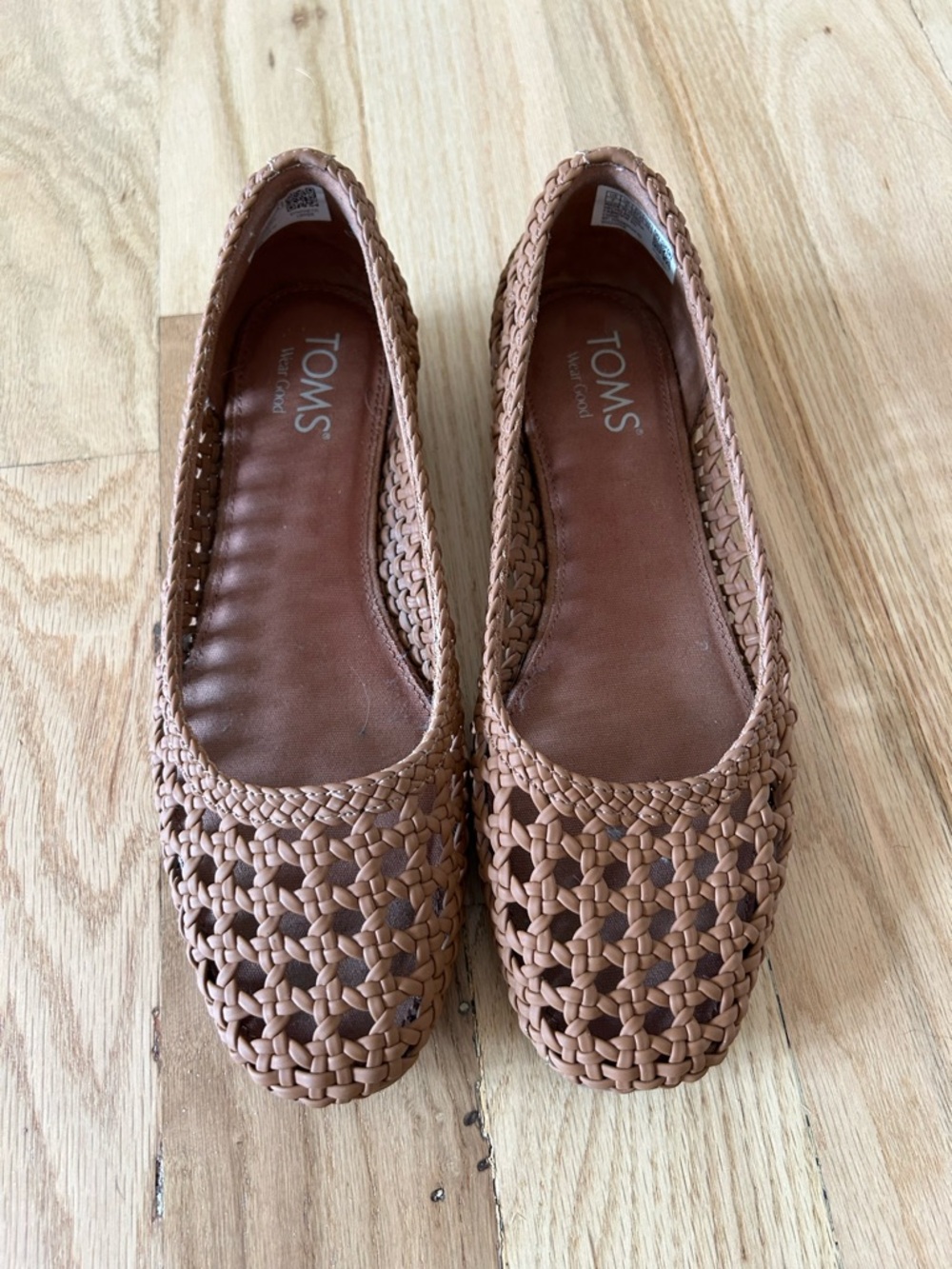 Toms Brown Woven Flats & Loafers